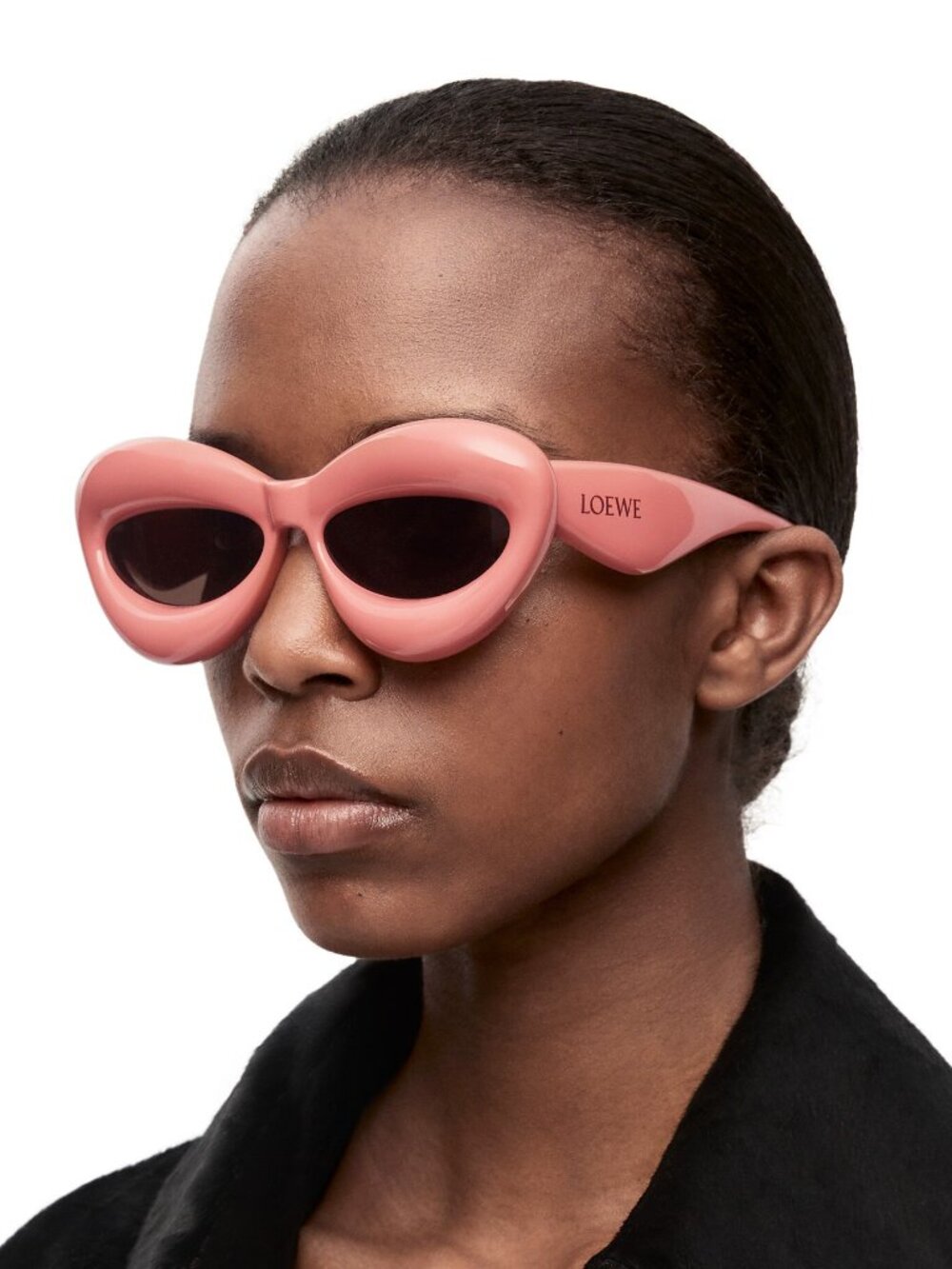 Loewe Shiny Pink Cat Eye Inflated Sunglasses